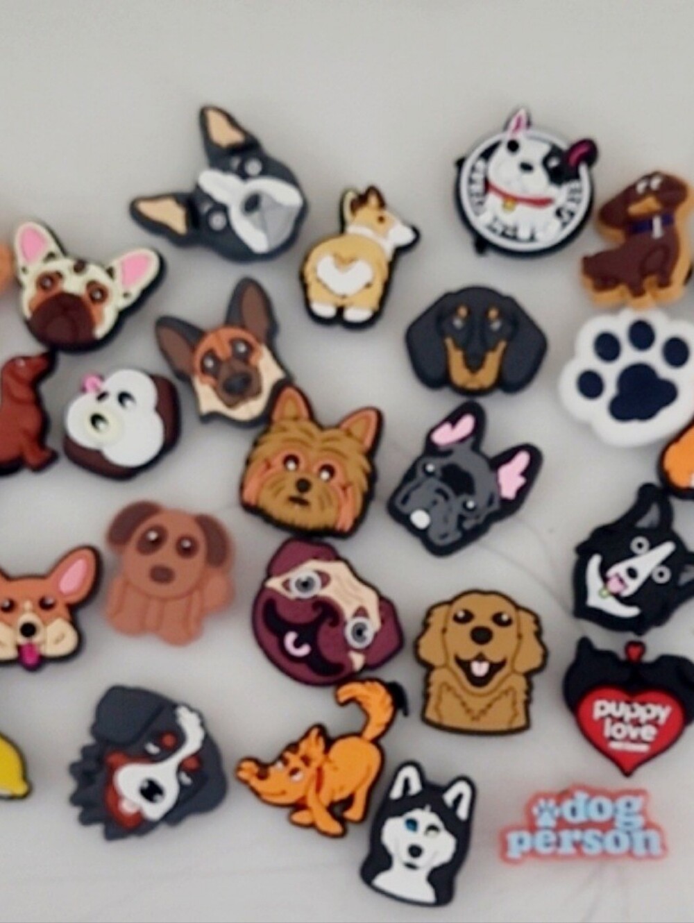 Dog Croc Charms Lot | Jibbitz Shoe Charms | Dog Person Puppy Love